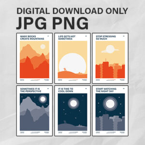 Minimalism Landscapes Poster Pack