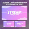 Thumbnail Pink Cloudy Stream Overlay Screens